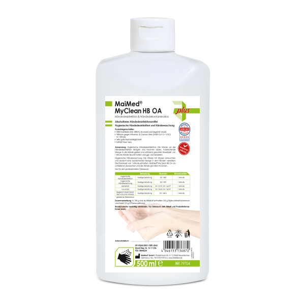 MyClean HB OA Händedesinfektion, 500 ml